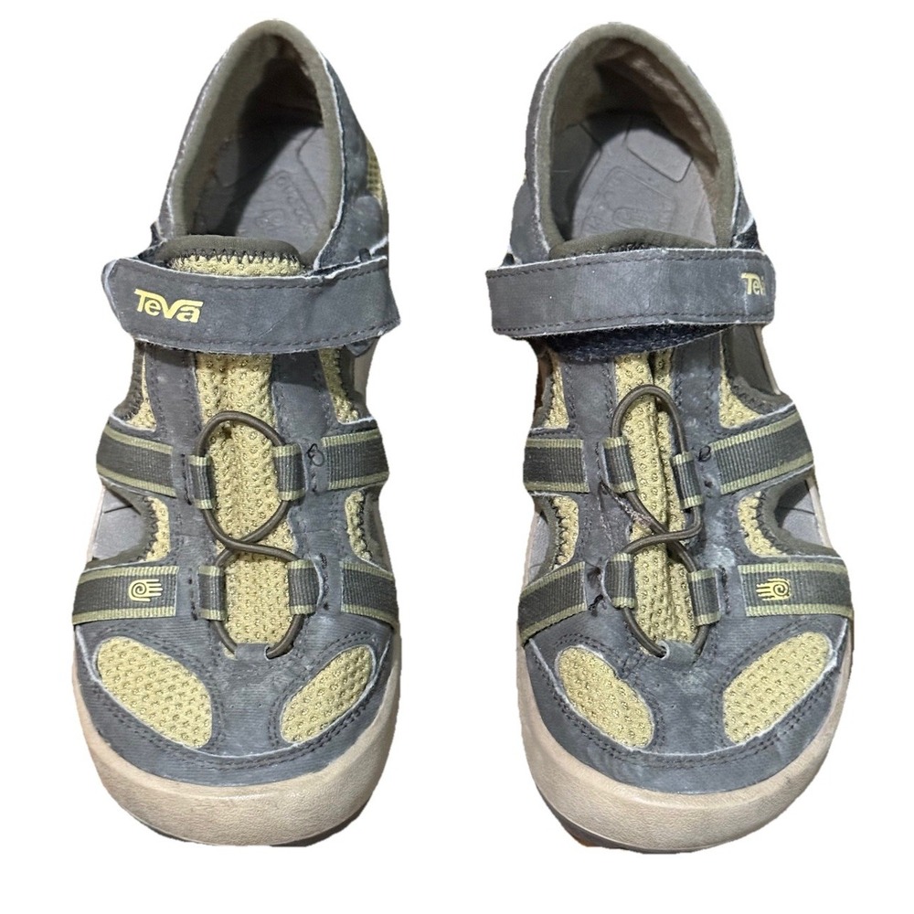 Teva Women's Omnium Water Sandals Hybrid Hiking Green/Slate Size 5 EUC